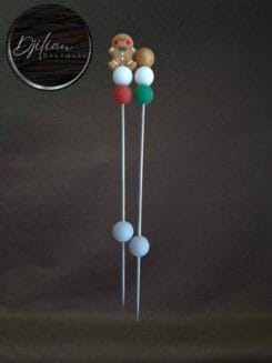 Ami-sticks met gemberkoekpop, hulpmiddel voor het bij elkaar houden van amigurumi-onderdelen
