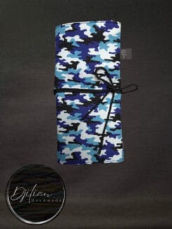 Alternative view of Haaknaalden etui - Blauw camouflage print