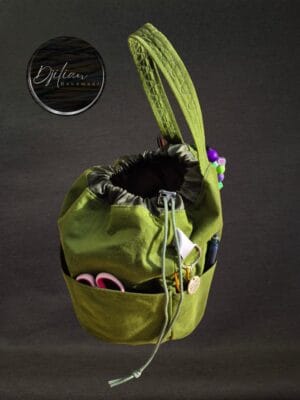 Voorbeeld van indeling en gebruik van de projecttas met organizer