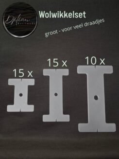 wolwikkelset groot met mini, kleine en grote wolwikkels